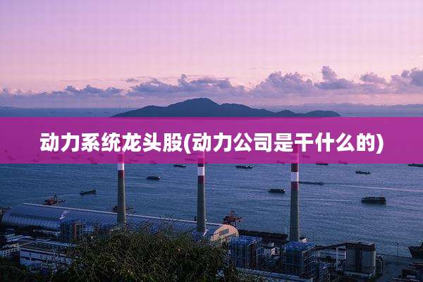 动力系统龙头股(动力公司是干什么的)