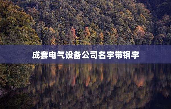 成套电气设备公司名字带钢字