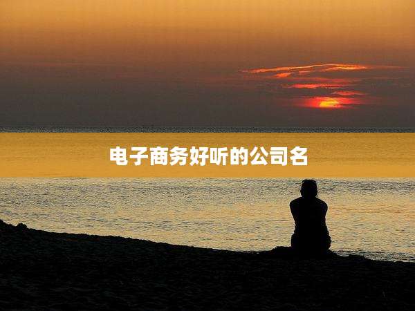 电子商务好听的公司名