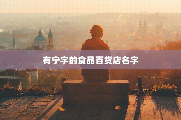 有宁字的食品百货店名字
