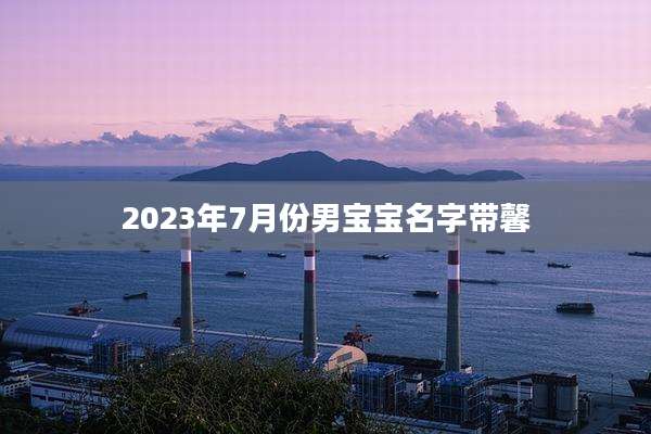 2023年7月份男宝宝名字带馨