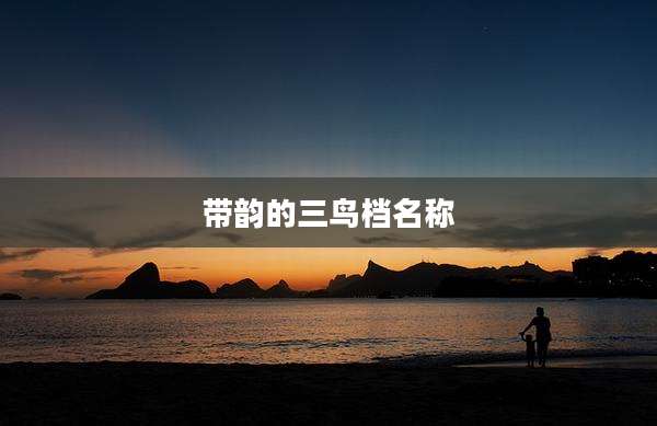 带韵的三鸟档名称
