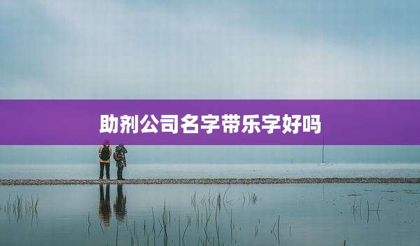 助剂公司名字带乐字好吗