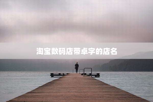 淘宝数码店带卓字的店名