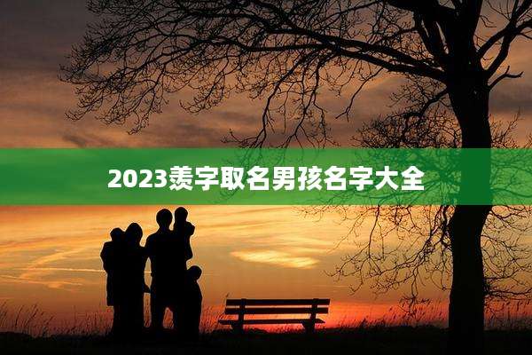 2023羡字取名男孩名字大全