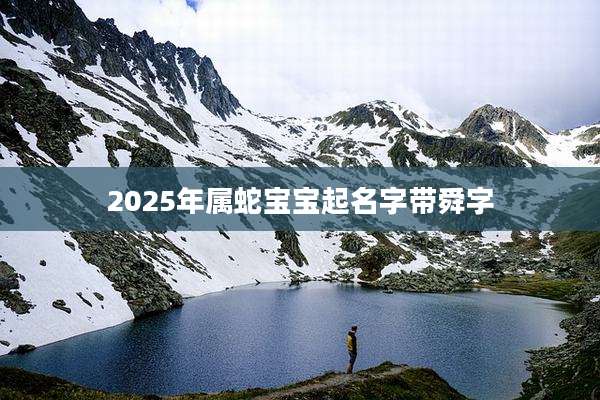 2025年属蛇宝宝起名字带舜字