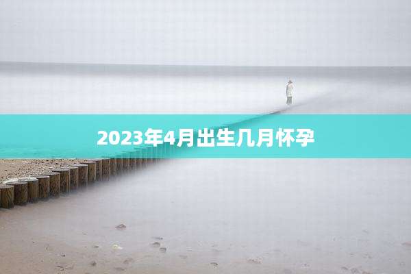 2023年4月出生几月怀孕