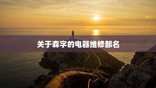 关于森字的电器维修部名