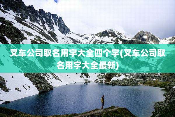 叉车公司取名用字大全四个字(叉车公司取名用字大全最新)
