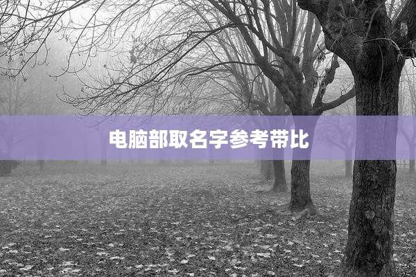 电脑部取名字参考带比