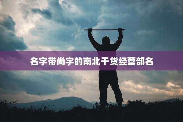 名字带尚字的南北干货经营部名