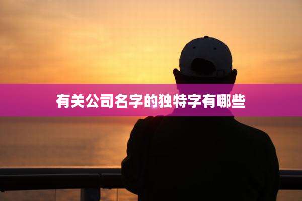 有关公司名字的独特字有哪些