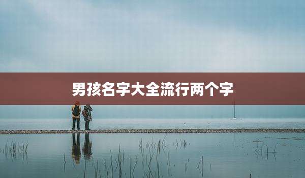 男孩名字大全流行两个字