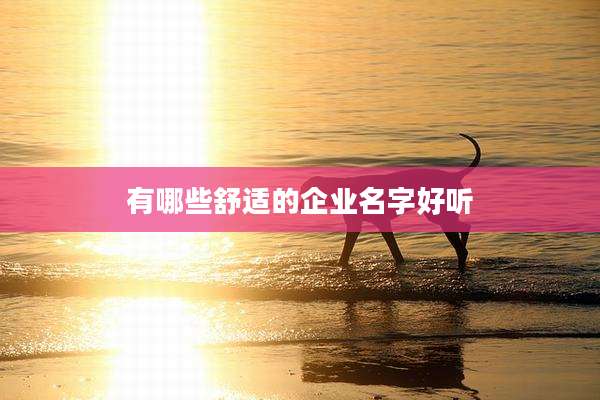 有哪些舒适的企业名字好听