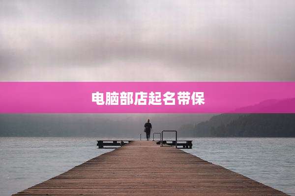 电脑部店起名带保