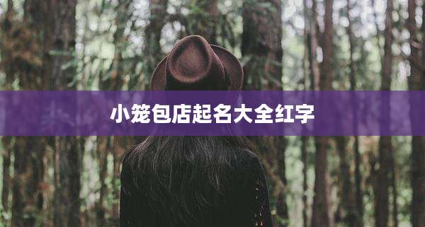 小笼包店起名大全红字