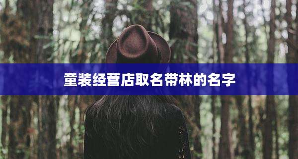 童装经营店取名带林的名字
