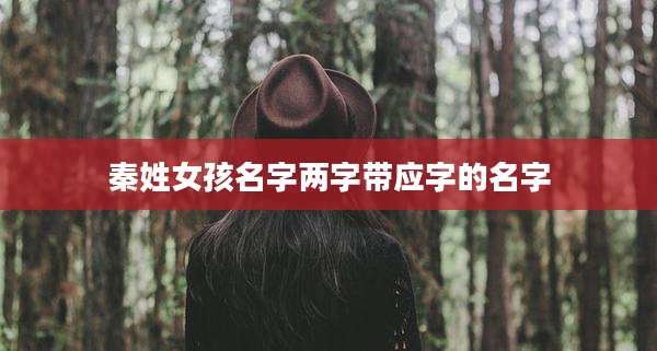 秦姓女孩名字两字带应字的名字
