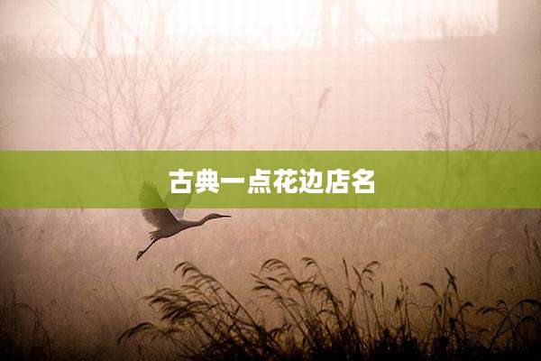 古典一点花边店名