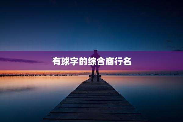 有球字的综合商行名