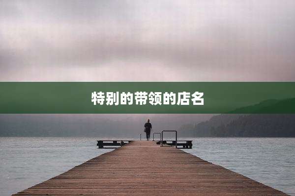 特别的带领的店名