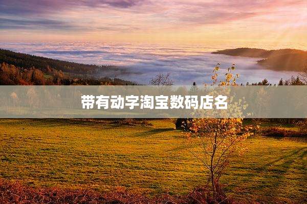 带有动字淘宝数码店名
