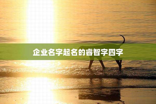 企业名字起名的睿智字四字