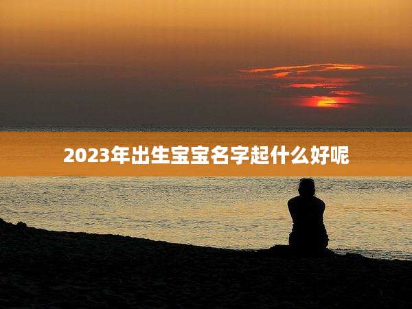 2023年出生宝宝名字起什么好呢