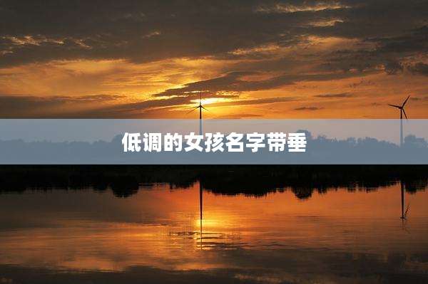 低调的女孩名字带垂