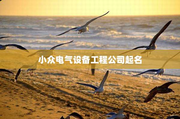 小众电气设备工程公司起名