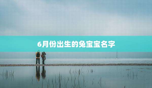 6月份出生的兔宝宝名字