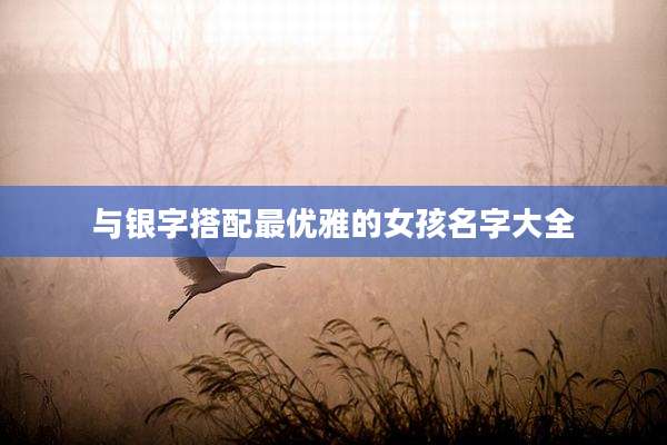 与银字搭配最优雅的女孩名字大全