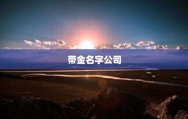 带金名字公司