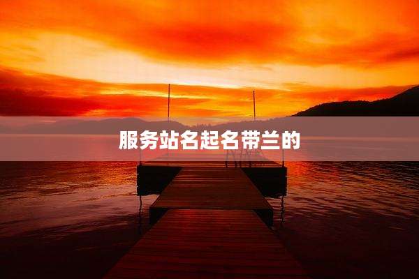 服务站名起名带兰的