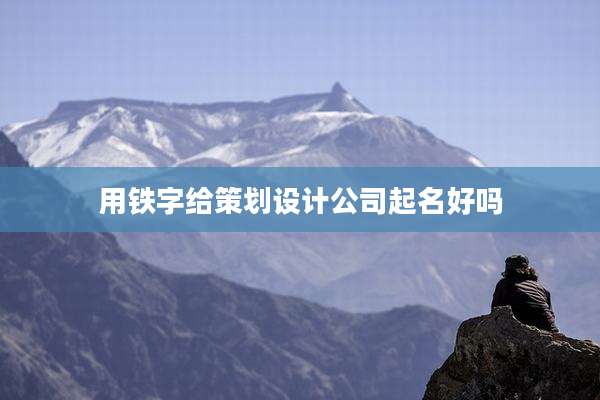用铁字给策划设计公司起名好吗