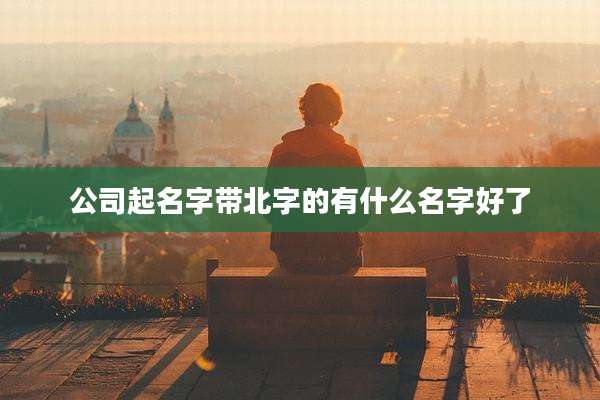 公司起名字带北字的有什么名字好了