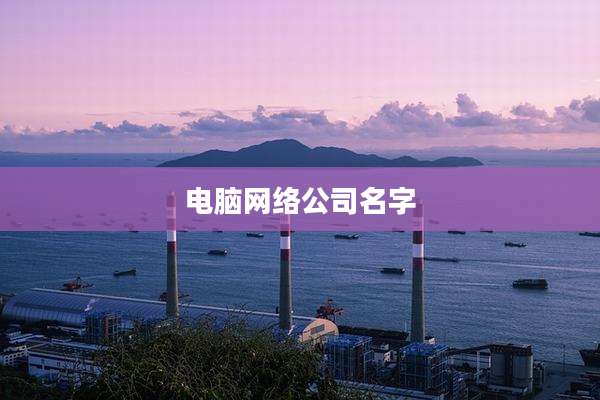 电脑网络公司名字