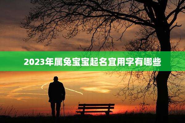 2023年属兔宝宝起名宜用字有哪些