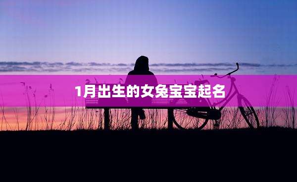 1月出生的女兔宝宝起名