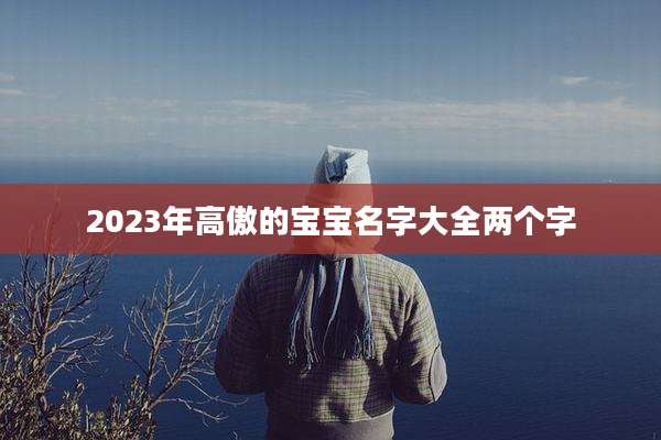 2023年高傲的宝宝名字大全两个字