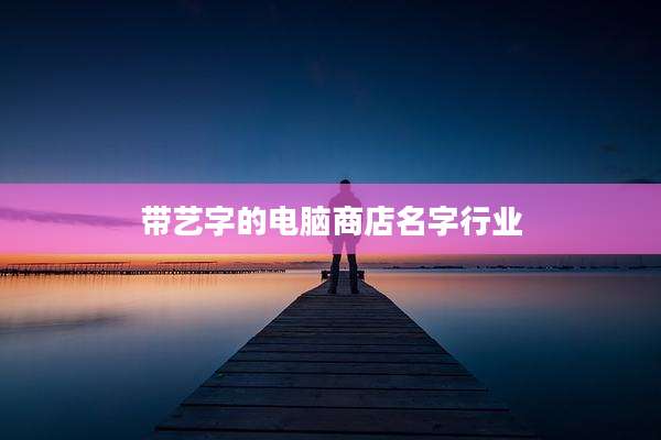 带艺字的电脑商店名字行业