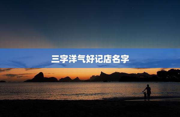 三字洋气好记店名字