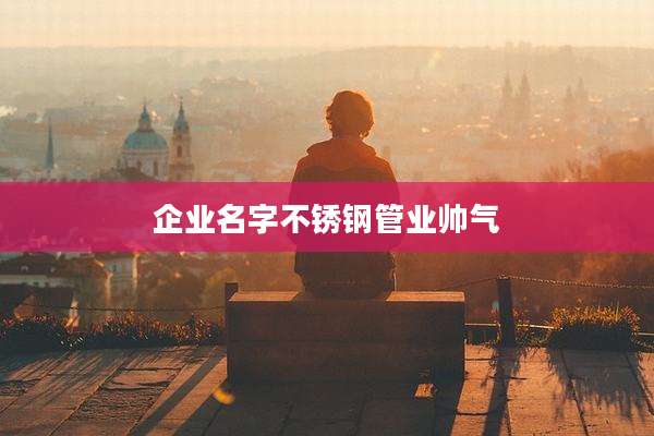 企业名字不锈钢管业帅气