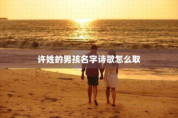 许姓的男孩名字诗歌怎么取