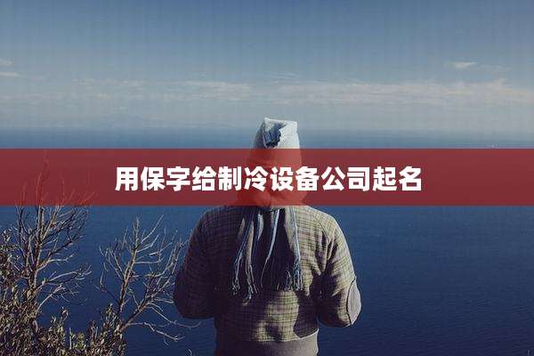 用保字给制冷设备公司起名