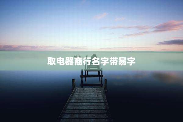 取电器商行名字带易字