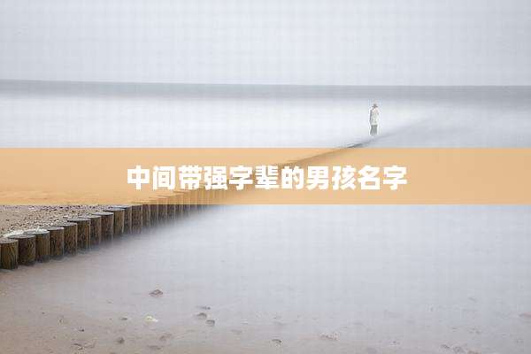 中间带强字辈的男孩名字
