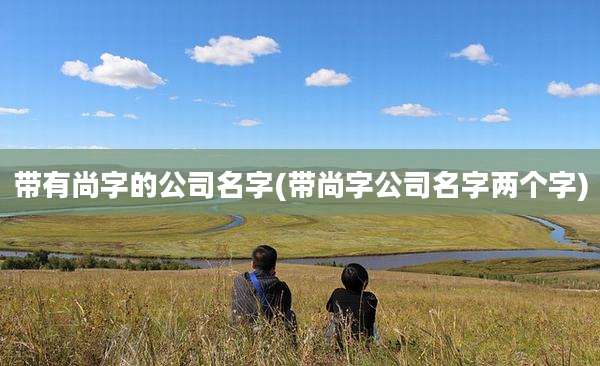 带有尚字的公司名字(带尚字公司名字两个字)