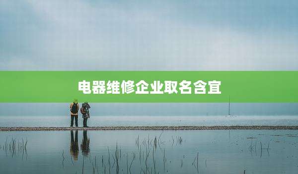 电器维修企业取名含宜