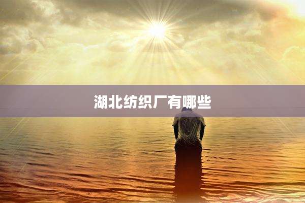 湖北纺织厂有哪些